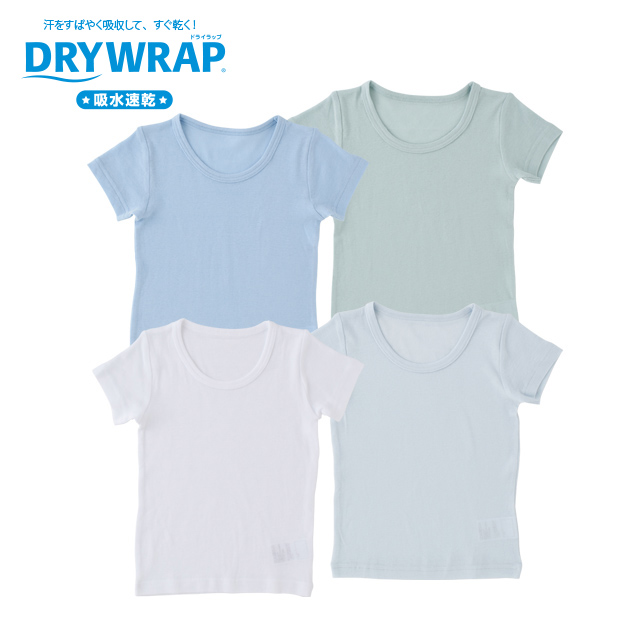 DRYWRAP 4枚組 半袖インナー